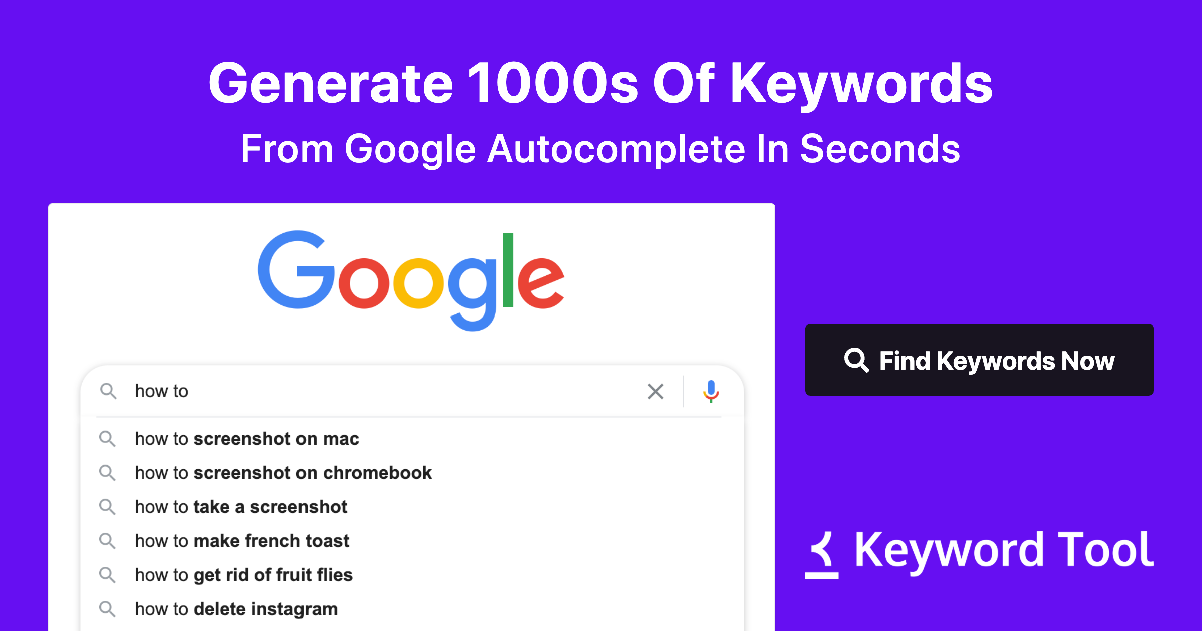 google keyword research tool